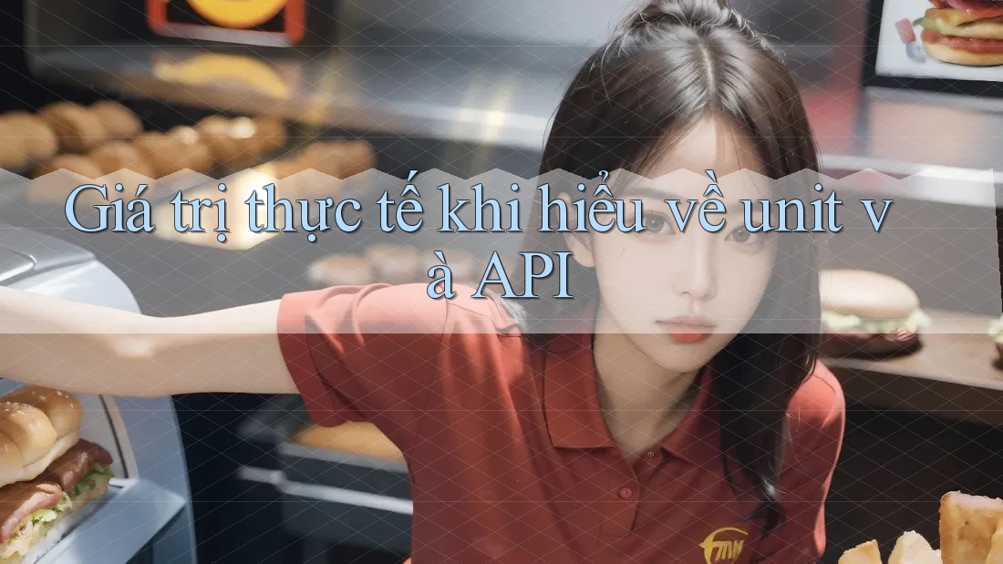 Giá trị thực tế khi hiểu về unit và API