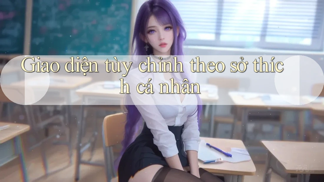 Giao diện tùy chỉnh theo sở thích cá nhân Giao diện tùy chỉnh theo sở thích cá nhân