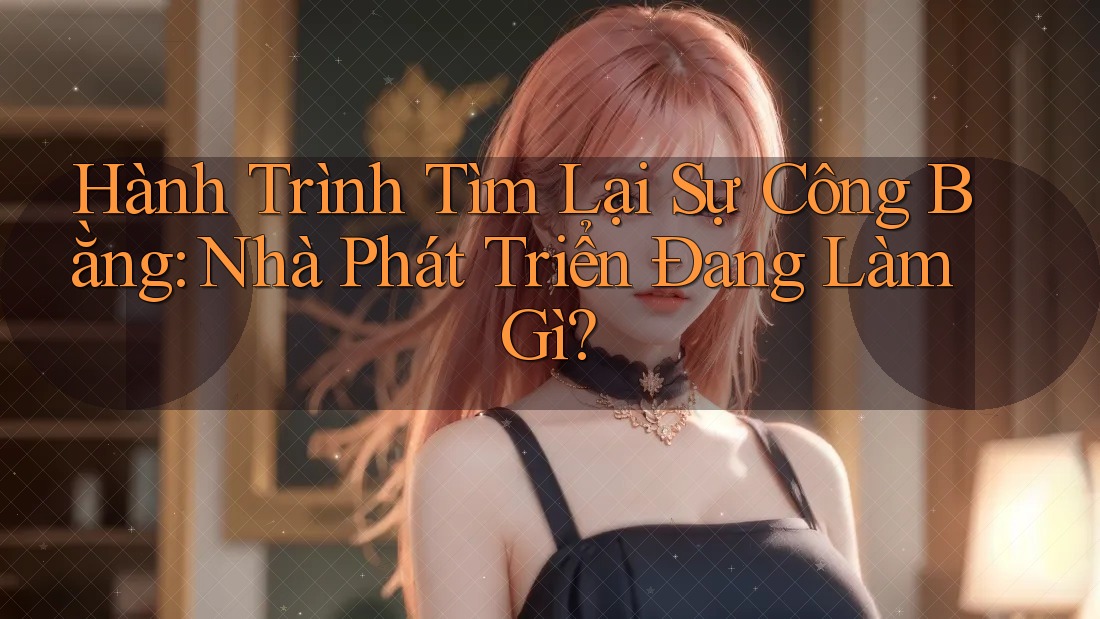 Hành Trình Tìm Lại Sự Công Bằng: Nhà Phát Triển Đang Làm Gì?