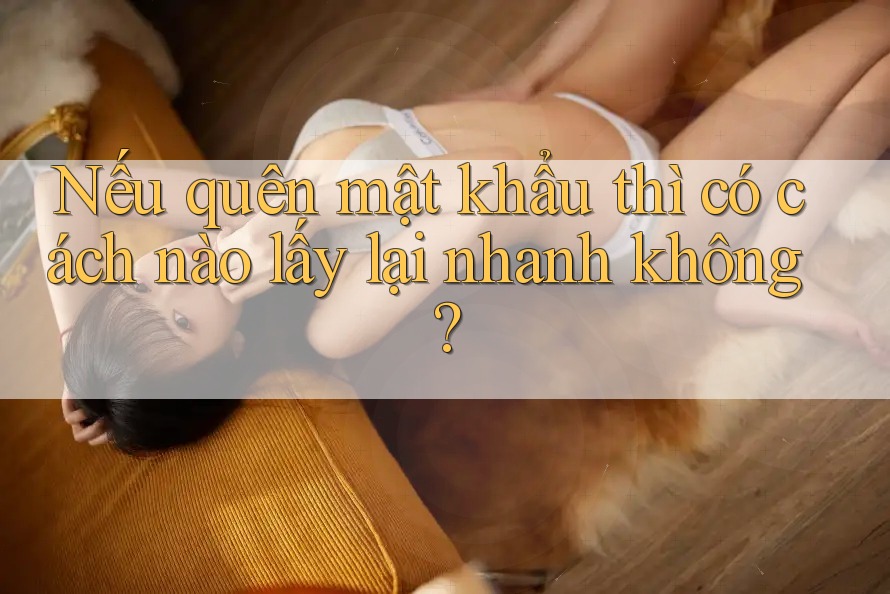 Nếu quên mật khẩu thì có cách nào lấy lại nhanh không?