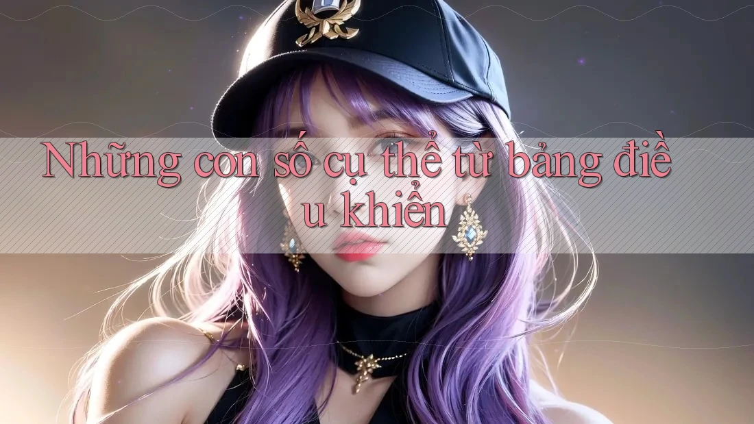 Những con số cụ thể từ bảng điều khiển Những con số cụ thể từ bảng điều khiển