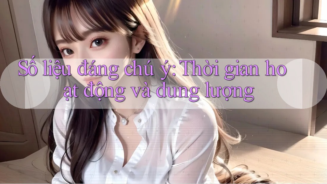 Số liệu đáng chú ý: Thời gian hoạt động và dung lượng Số liệu đáng chú ý: Thời gian hoạt động và dung lượng