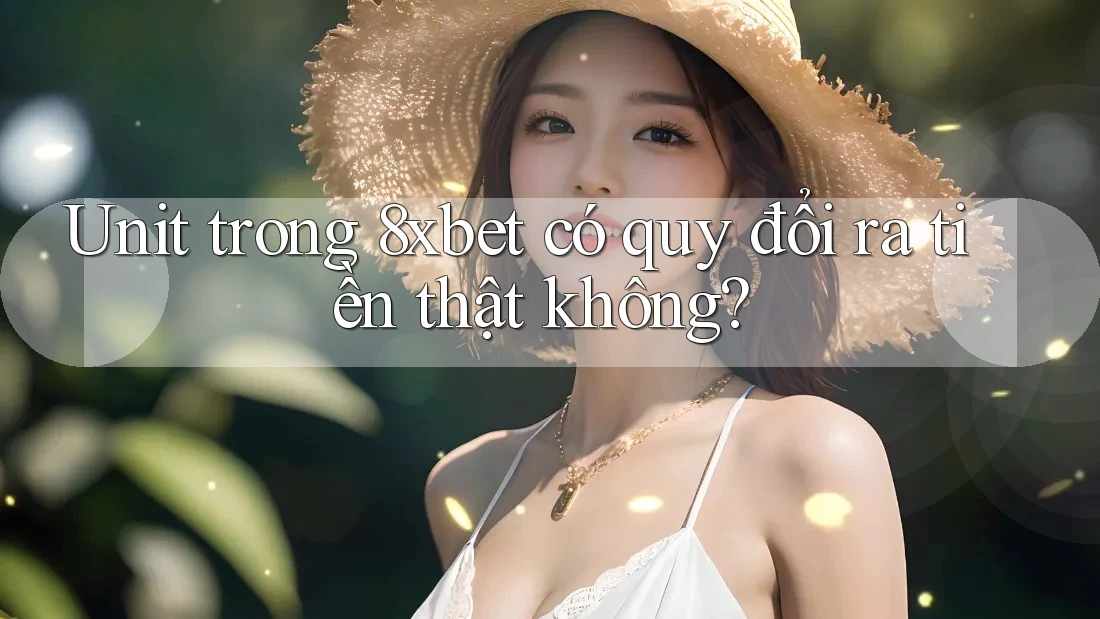 Unit trong 8xbet có quy đổi ra tiền thật không?
